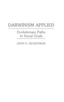 John H Beckstrom - Darwinism Applied - 9780275945688 - V9780275945688