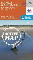 Ordnance Survey - Llanelli and Ammanford/Rhydaman (OS Explorer Active Map) - 9780319470503 - V9780319470503