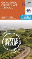 Ordnance Survey - Gloucester, Cheltenham and Stroud (OS Explorer Active Map) - 9780319470510 - V9780319470510