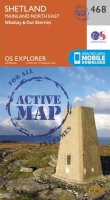 Ordnance Survey - Shetland - Mainland North East (OS Explorer Active Map) - 9780319473207 - V9780319473207