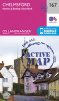 Ordnance Survey - Chelmsford, Harlow & Bishop's Stortford (OS Landranger Active Map) - 9780319474907 - V9780319474907