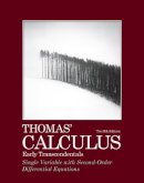 Hass, Joel R.; Weir, Maurice D.; Thomas, George B.; Finney, Ross L. - Thomas' Calculus, Early Transcendentals, Single Variable with Second-Order Differential Equations - 9780321745613 - V9780321745613