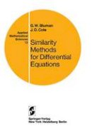 G.W. Bluman - Similarity Methods for Differential Equations (Applied Mathematical Sciences) - 9780387901077 - V9780387901077