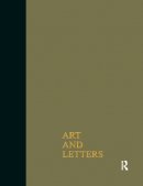 F. Rutter - Art & Letters July-Winter 1918: 2 Volumes - 9780415761062 - V9780415761062