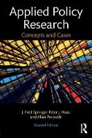 J. Fred Springer - Applied Policy Research: Concepts and Cases - 9780415805087 - V9780415805087