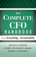 Frank J. Fabozzi - The Complete CFO Handbook - 9780470099261 - V9780470099261