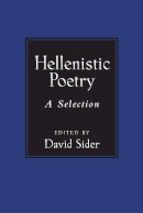 David . Ed(S): Sider - Hellenistic Poetry - 9780472073139 - V9780472073139