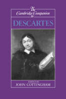 (Edited By John Cottingham) - Cambridge Companions to Philosophy: The Cambridge Companion to Descartes - 9780521366960 - KSG0034614