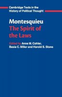 Charles de Montesquieu - Montesquieu: The Spirit of the Laws - 9780521369749 - V9780521369749