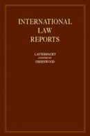 Edited By E. Lauterp - International Law Reports - 9780521464260 - V9780521464260