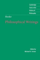 Johann Gottfried Von Herder - Herder: Philosophical Writings - 9780521794091 - V9780521794091