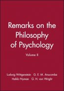 Ludwig Wittgenstein - Remarks on the Philosophy of Psychology - 9780631130628 - V9780631130628
