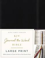 Thomas Nelson - KJV, Journal the Word Bible, Large Print, Hardcover, Black, Red Letter Edition: Reflect, Journal, or Create Art Next to Your Favorite Verses - 9780718090791 - V9780718090791