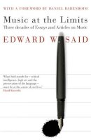 Edward Said - Music at the Limits - 9780747598749 - V9780747598749
