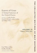 Walt Whitman - Leaves of Grass, a Textual Variorum of the Printed Poems: Volume III: Poems - 9780814794449 - V9780814794449