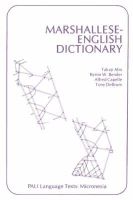 Takaji Abo - Marshallese-English Dictionary (Pali Language Texts) - 9780824804572 - V9780824804572
