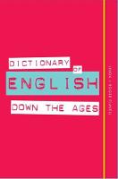 Linda Flavell - Dictionary of English Down the Ages - 9780857834041 - V9780857834041