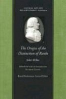 John Millar - The Origin of the Distinction of Ranks - 9780865974777 - V9780865974777