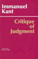 Immanuel Kant - Critique of Judgment - 9780872200258 - V9780872200258