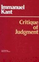 Immanuel Kant - Critique of Judgment - 9780872200265 - V9780872200265