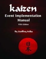 Mika, Geoffrey - Kaizen Event Implementation Manual - 9780872638495 - V9780872638495