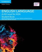 Marcello Giovanelli - A/AS Level English Language for AQA Student Book - 9781107465626 - V9781107465626