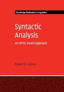 Robert D. Levine - Syntactic Analysis: An HPSG-based Approach - 9781107614123 - V9781107614123