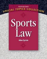 Adam Epstein - Sports Law - 9781111971663 - V9781111971663