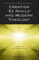 Janet Soskice (Ed.) - Creation Ex Nihilo and Modern Theology - 9781118705964 - V9781118705964