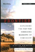 Gavin Serkin - Frontier: Exploring the Top Ten Emerging Markets of Tomorrow - 9781118823736 - V9781118823736