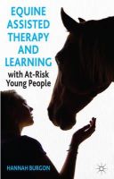 Hannah Burgon - Equine-Assisted Therapy and Learning with At-Risk Young People - 9781137320865 - V9781137320865