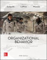 Jason A. Colquitt - Organizational Behavior: Improving Performance and Commitment in the Workplace - 9781259545092 - V9781259545092