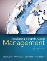 Robert Handfield - Purchasing and Supply Chain Management - 9781285869681 - V9781285869681