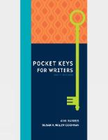 Susan Miller-Cochran - Pocket Keys for Writers, Spiral bound Version - 9781305972117 - V9781305972117