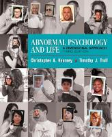 Chris Kearney - Abnormal Psychology and Life: A Dimensional Approach - 9781337098106 - V9781337098106