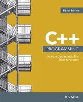 D. Malik - C++ Programming: Program Design Including Data Structures - 9781337117562 - V9781337117562