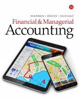 Carl Warren - Financial & Managerial Accounting - 9781337119207 - V9781337119207