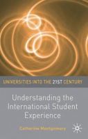 Catherine Montgomery - Understanding the International Student Experience - 9781403986191 - V9781403986191