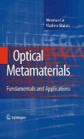 Cai, Wenshan; Shalaev, Vladimir M. - Optical Metamaterials - 9781441911506 - V9781441911506