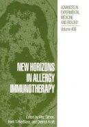 Alec Sehon (Ed.) - New Horizons in Allergy Immunotherapy - 9781461376842 - V9781461376842