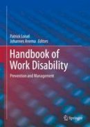 Loisel - Handbook of Work Disability: Prevention and Management - 9781493912445 - V9781493912445