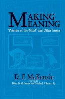 D. F. McKenzie - Making Meaning: 