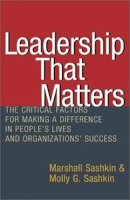 Sashkin - Leadership That Matters - 9781576751930 - V9781576751930