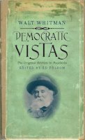 Unknown - Democratic Vistas: The Original Edition in Facsimile (Iowa Whitman Series) - 9781587298707 - V9781587298707