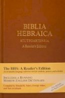 Donald R. Vance - Biblia Hebraica Stuttgartensia: A Reader´s Edition - 9781598563429 - V9781598563429