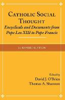 David J. O´brien (Ed.) - Catholic Social Thought: Encyclicals and Documents from Pope Leo XIII to Pope Francis - 9781626981997 - V9781626981997