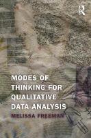 Melissa Freeman - Modes of Thinking for Qualitative Data Analysis - 9781629581798 - V9781629581798