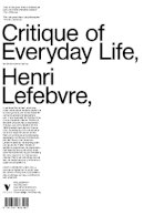 Henri Lefebvre - Critique of Everyday Life - 9781781683170 - V9781781683170