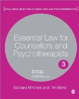 Barbara Mitchels - Essential Law for Counsellors and Psychotherapists - 9781848608863 - V9781848608863