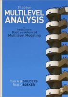 Tom A.b. Snijders - Multilevel Analysis: An Introduction to Basic and Advanced Multilevel Modeling - 9781849202015 - V9781849202015